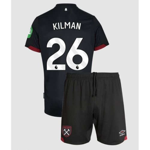 West Ham United Max Kilman #26 Gostujuci Dres za djecu 2024-25 Kratak Rukav (+ Kratke hlače)